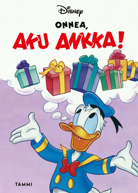 Etukansi. Disney. Onnea, Aku Ankka!.