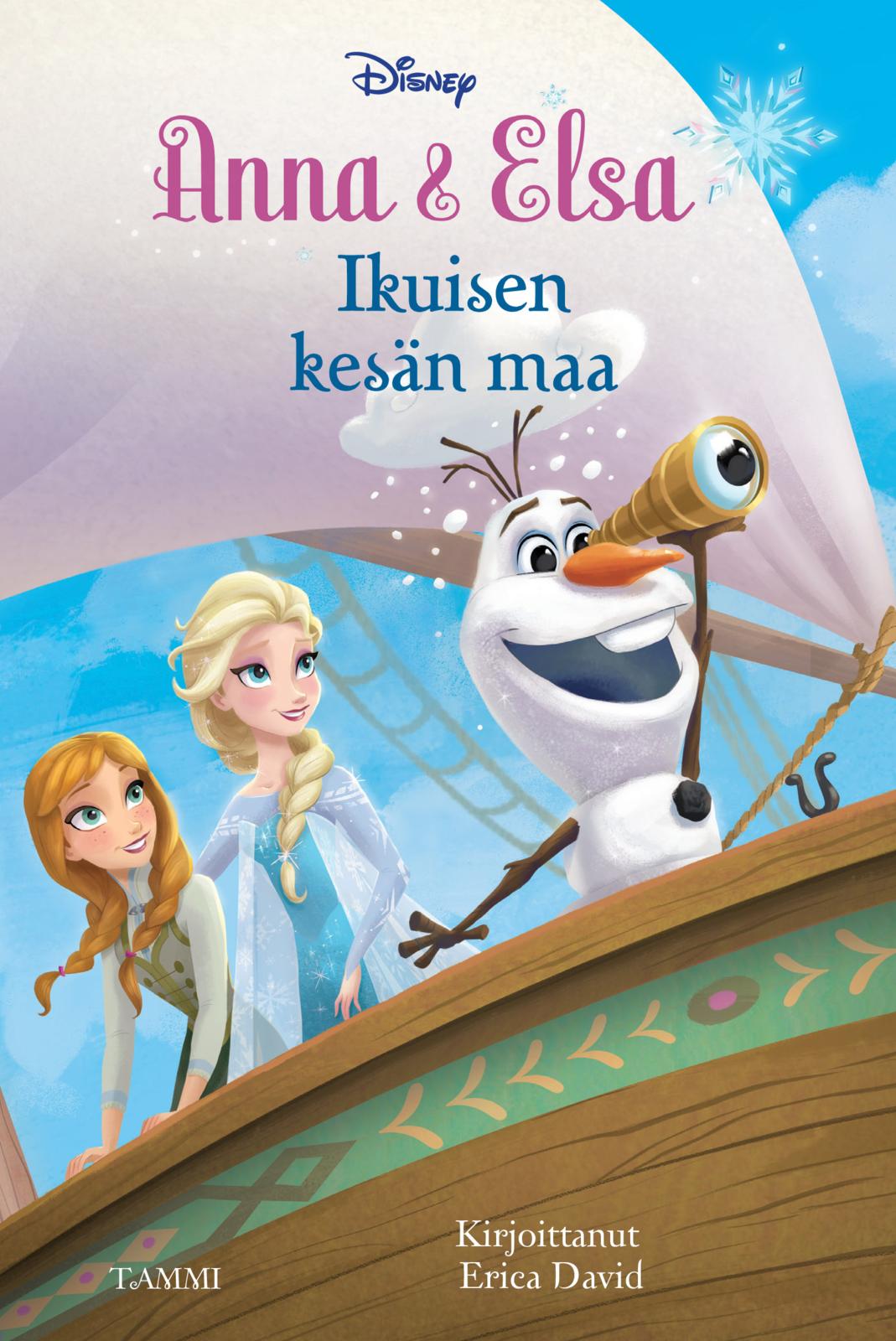 Etukansi. Disney Frozen. Anna & Elsa. Ikuisen kesän maa
