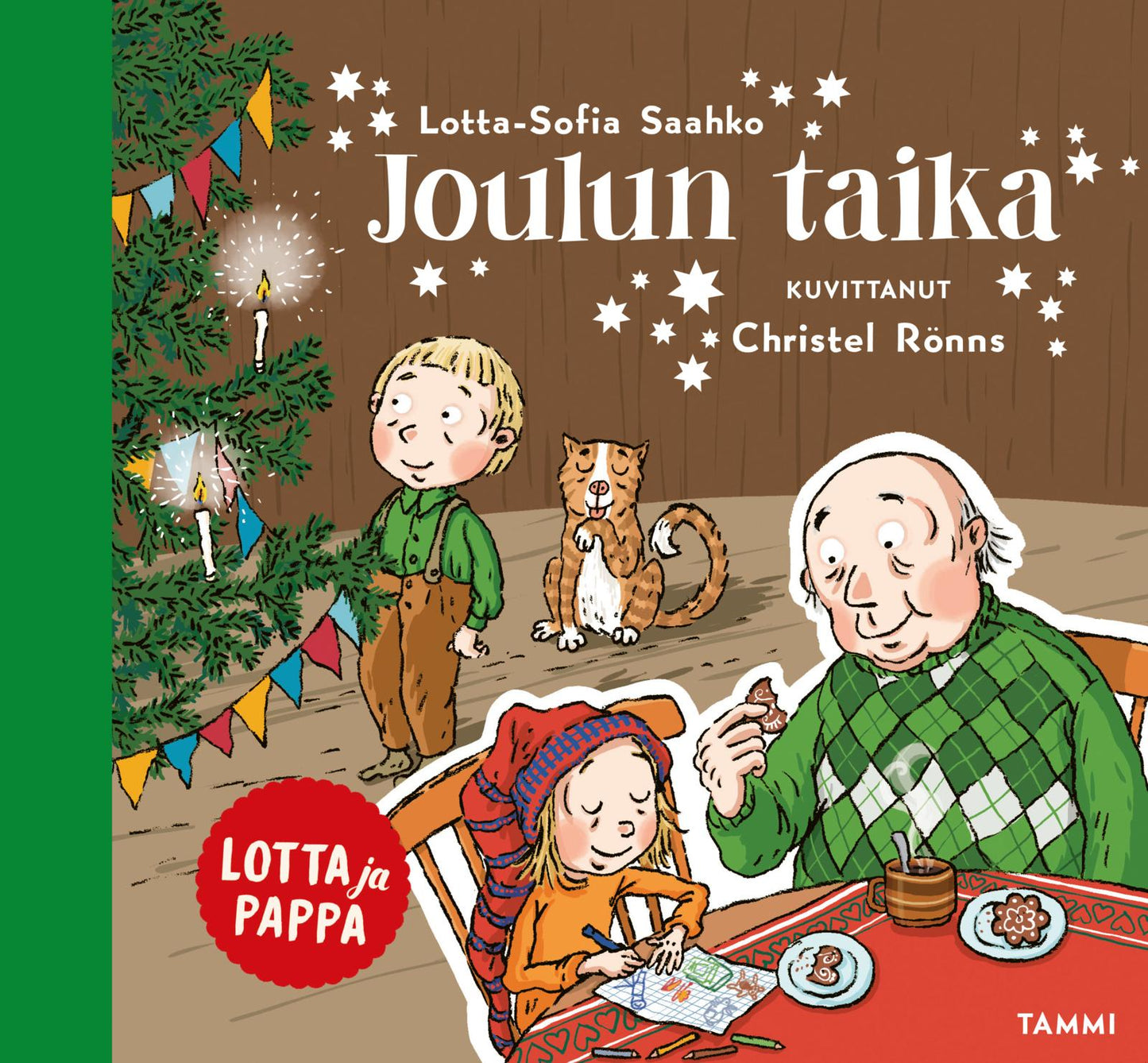 Etukansi. Lotta-Sofia Saahko. Lotta ja pappa. Joulun taika