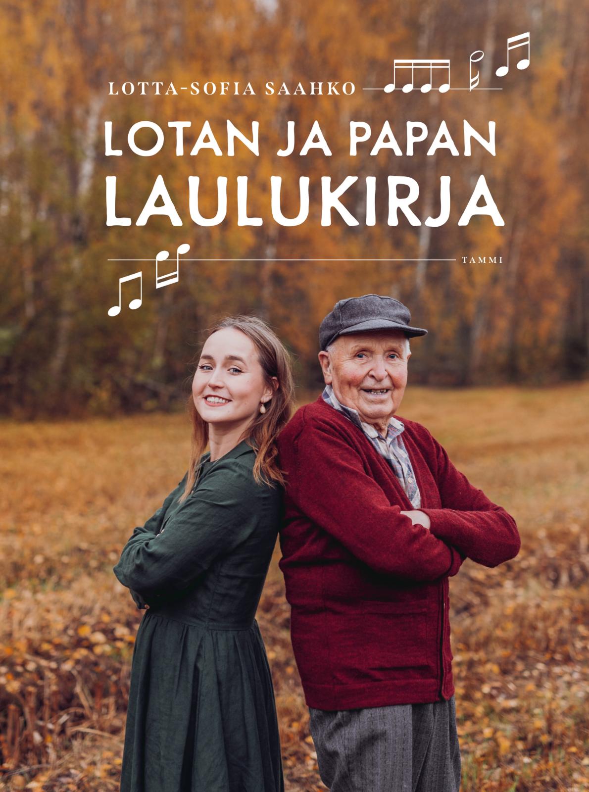 Etukansi. Lotta-Sofia Saahko. Lotan ja papan laulukirja