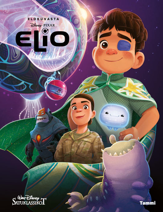 Etukansi. Disney. Disney Pixar. Elio. Satuklassikot.