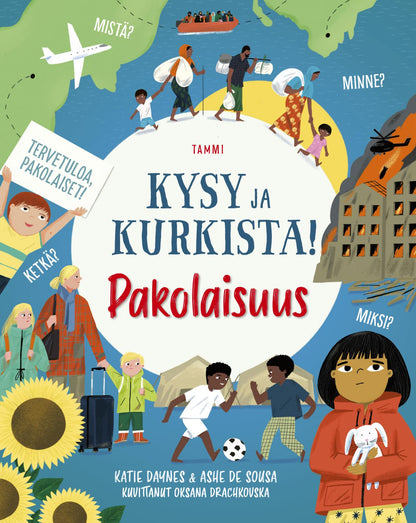 Etukansi. Katie Daynes Kysy ja kurkista! Pakolaisuus