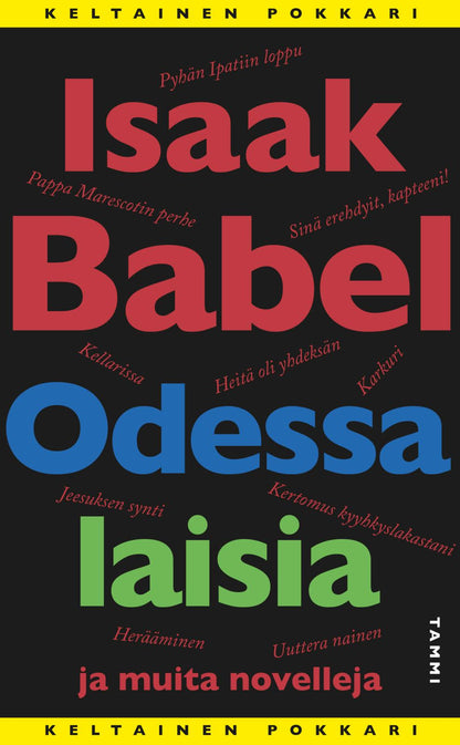Etukansi. Isaak Babel Odessalaisia ja muita novelleja