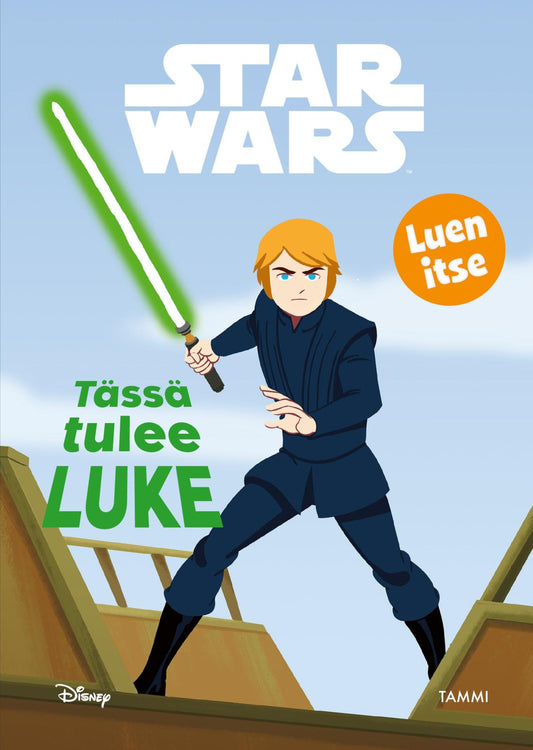 Etukansi. Star Wars. Star Wars. Tässä tulee Luke.