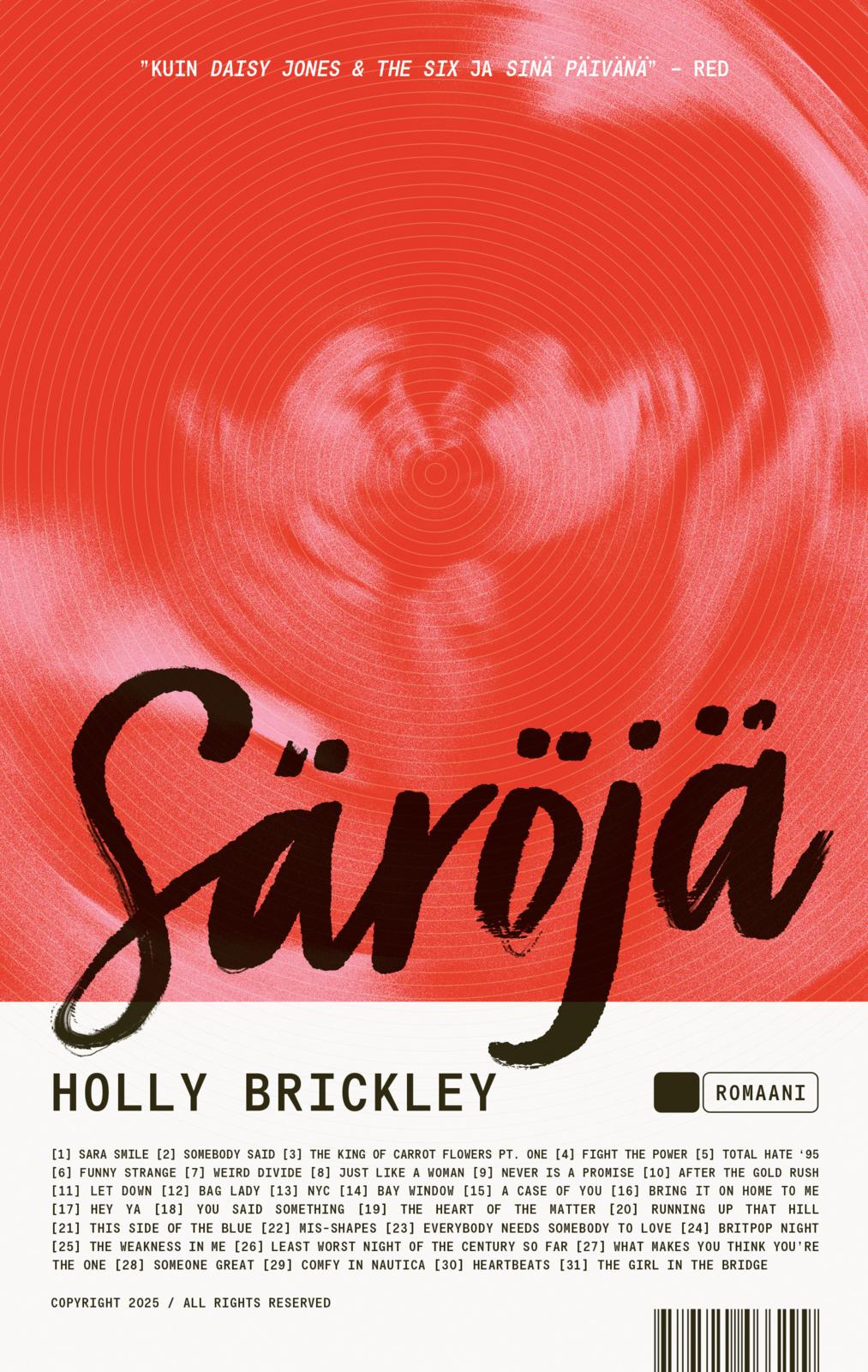 Etukansi. Holly Brickley. Säröjä