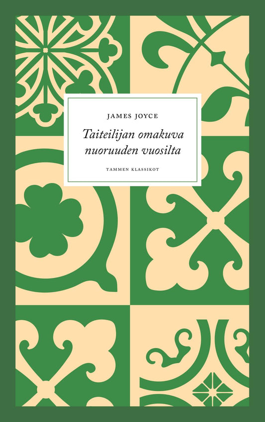 Etukansi. James Joyce. Taiteilijan omakuva nuoruuden vuosilta.