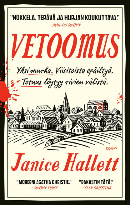 Etukansi. Janice Hallett. Vetoomus