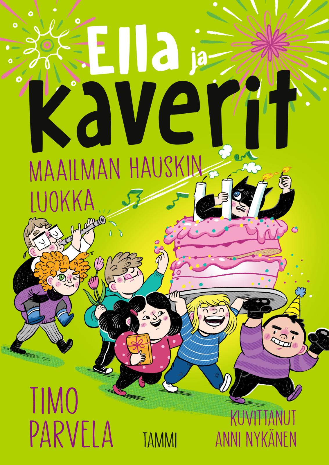 Etukansi. Timo Parvela Ella ja kaverit. Maailman hauskin luokka