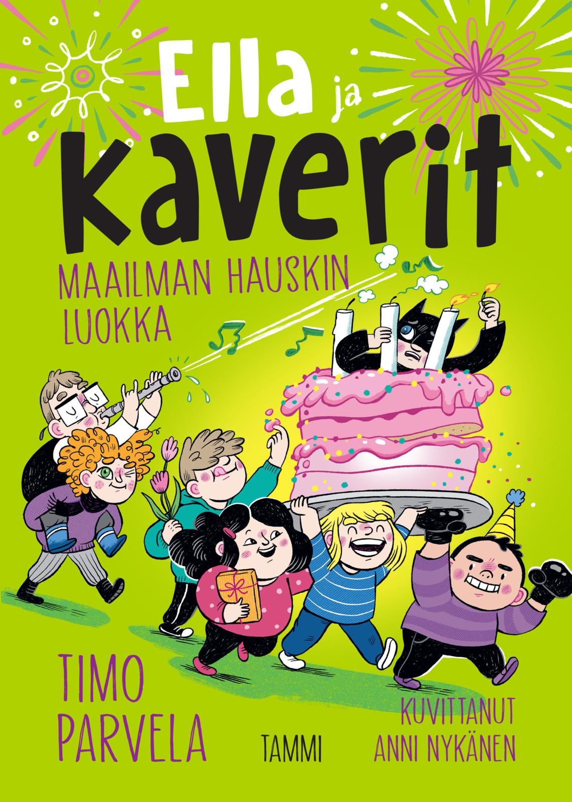 Etukansi. Timo Parvela Ella ja kaverit. Maailman hauskin luokka