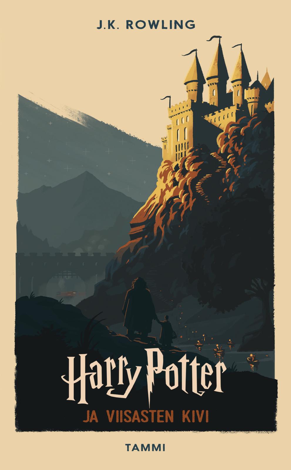 Etukansi. J. K. Rowling Harry Potter ja viisasten kivi