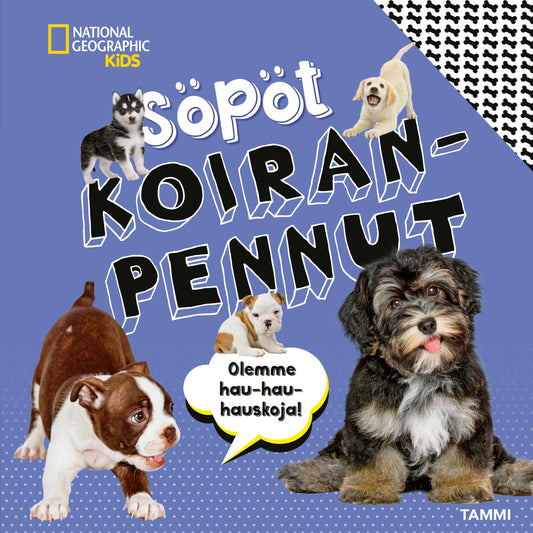 Etukansi. Crispin Boyer. National Geographic. National Geographic. Söpöt koiranpennut.