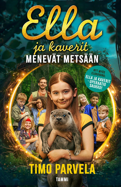 Etukansi. Timo Parvela Ella ja kaverit menevät metsään, leffakirja