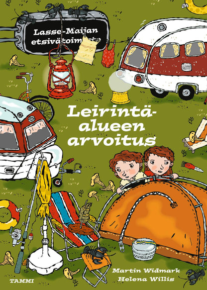 Etukansi. Martin Widmark Leirintäalueen arvoitus. Lasse-Maijan etsivätoimisto