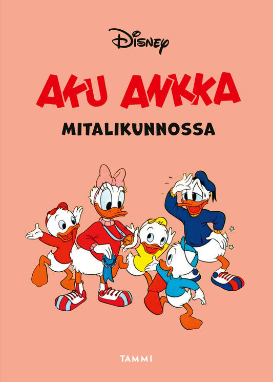 Etukansi. Disney. Aku Ankka mitalikunnossa.