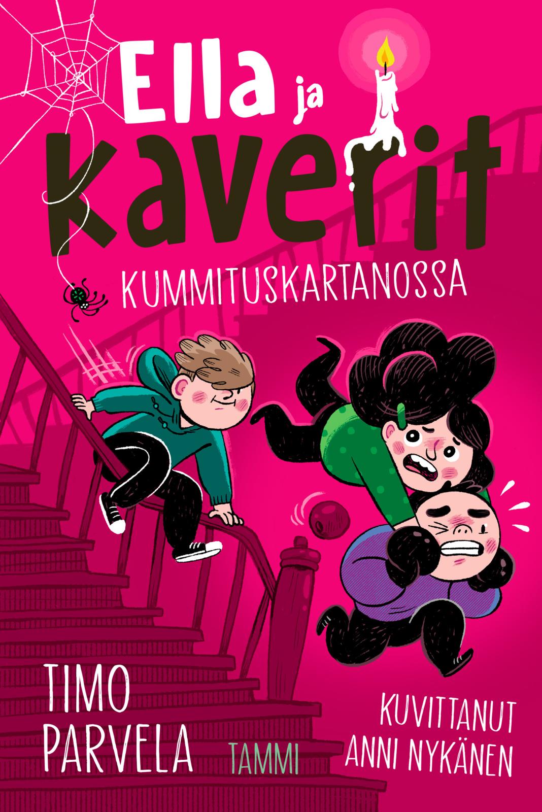 Etukansi. Timo Parvela Ella ja kaverit kummituskartanossa