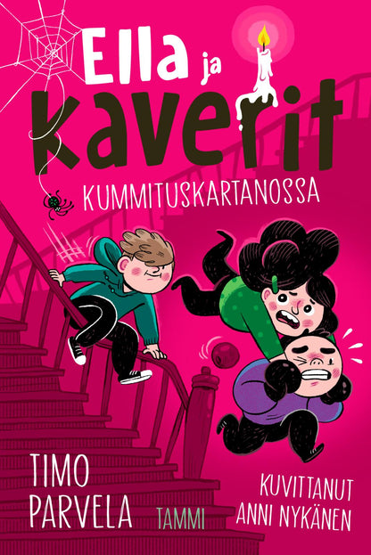 Etukansi. Timo Parvela Ella ja kaverit kummituskartanossa