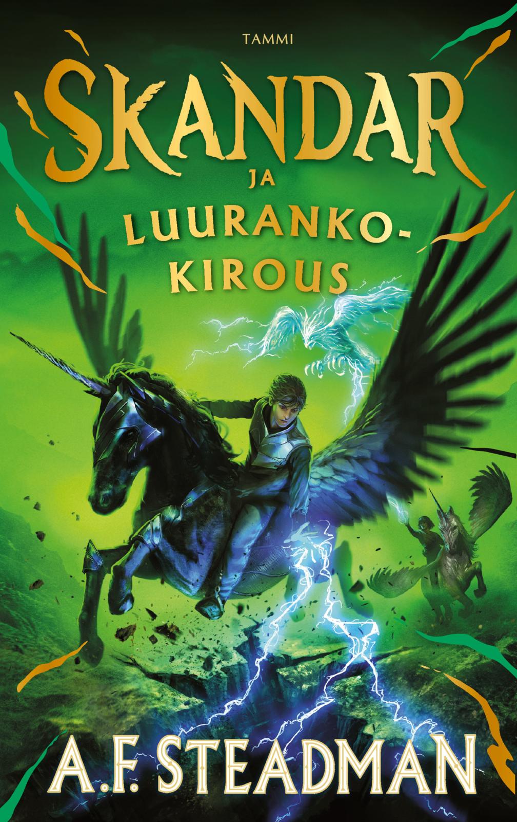 Etukansi. A.F. Steadman Skandar ja Luurankokirous