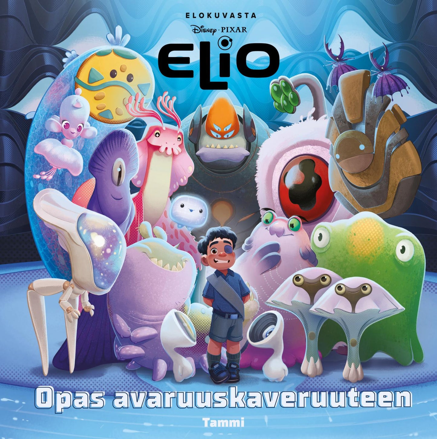 Etukansi. Disney Disney Pixar. Elio. Opas avaruuskaveruuteen