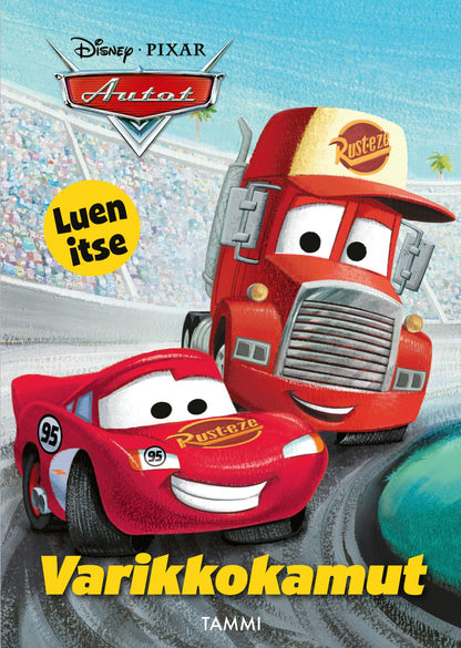 Etukansi. Disney Disney Pixar Autot. Varikkokamut. Luen itse