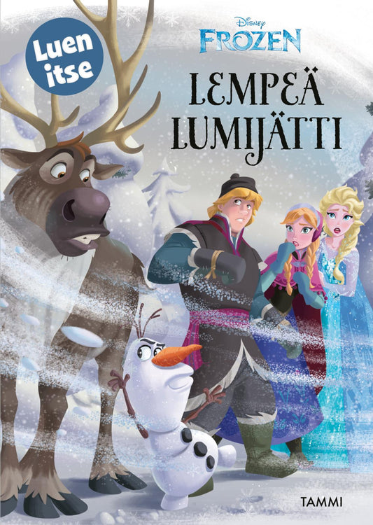 Etukansi. Disney. Disney. Frozen. Lempeä lumijätti. Luen itse.
