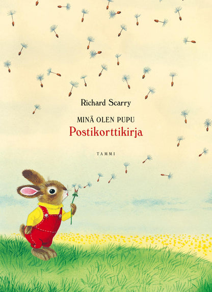 Etukansi. Richard Scarry Minä olen Pupu. Postikorttikirja