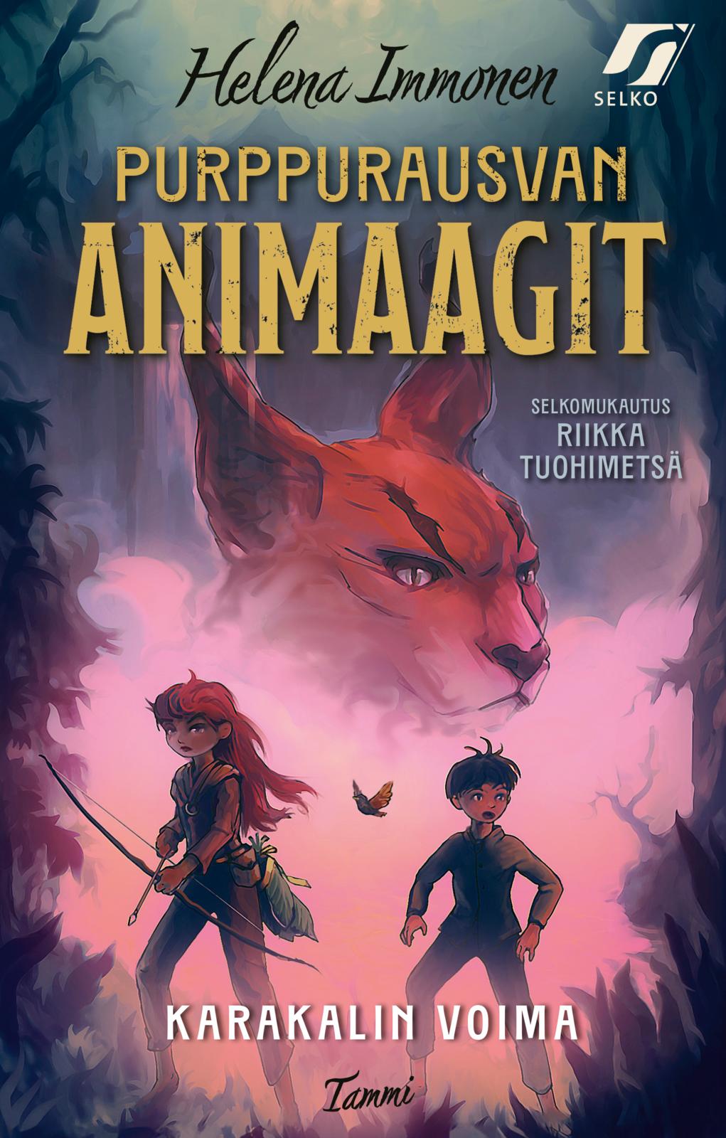 Etukansi. Helena Immonen. Karakalin voima (selkokirja)