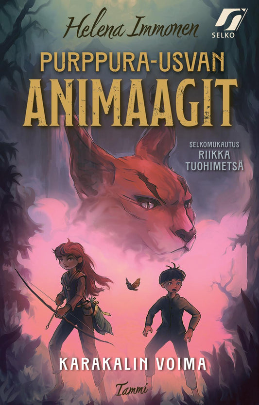 Etukansi. Helena Immonen. Karakalin voima (selkokirja).