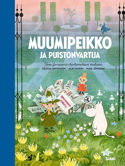 Etukansi. Cecilia Davidsson Muumipeikko ja Puistonvartija 