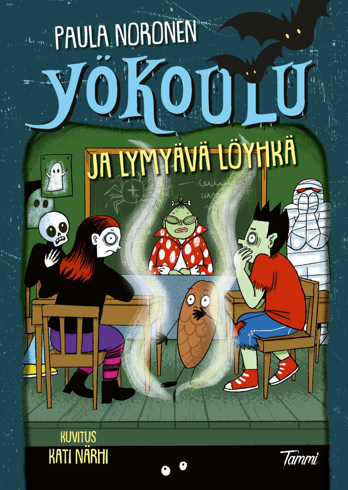 Etukansi. Paula Noronen Yökoulu ja lymyävä löyhkä