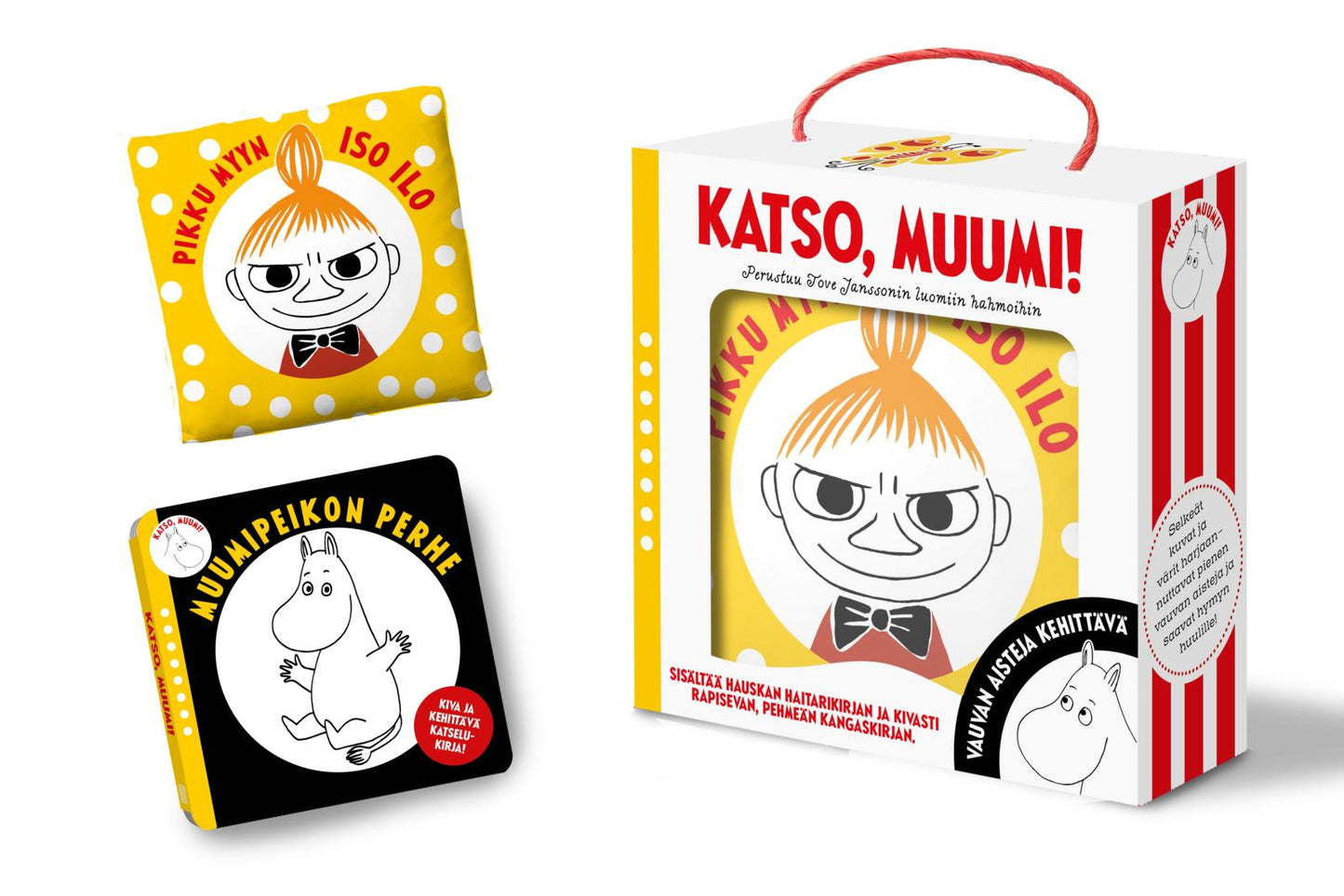 Etukansi. Riina ja Sami Kaarla Katso, Muumi! Vauvan ensikirjat 