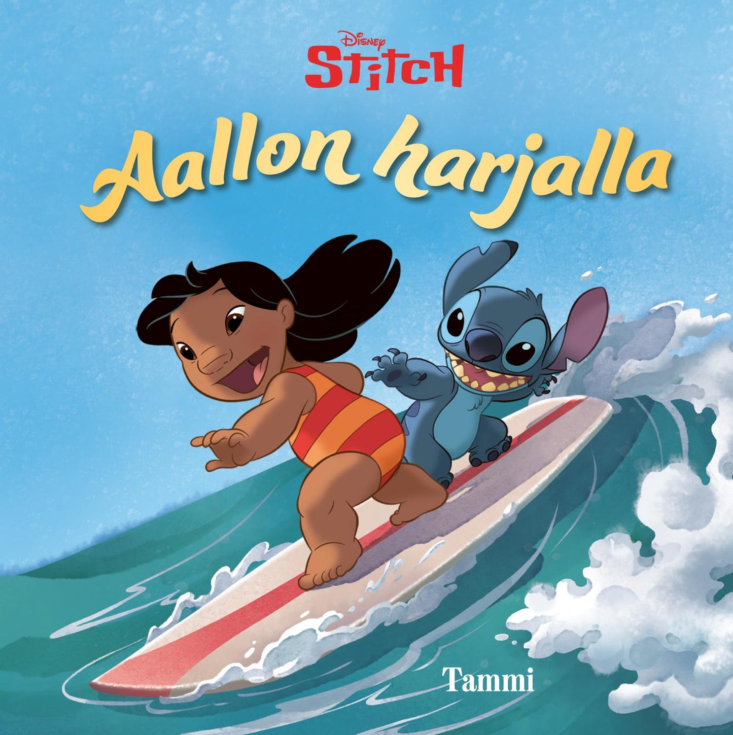 Etukansi. Disney Disney. Stitch. Aallon harjalla