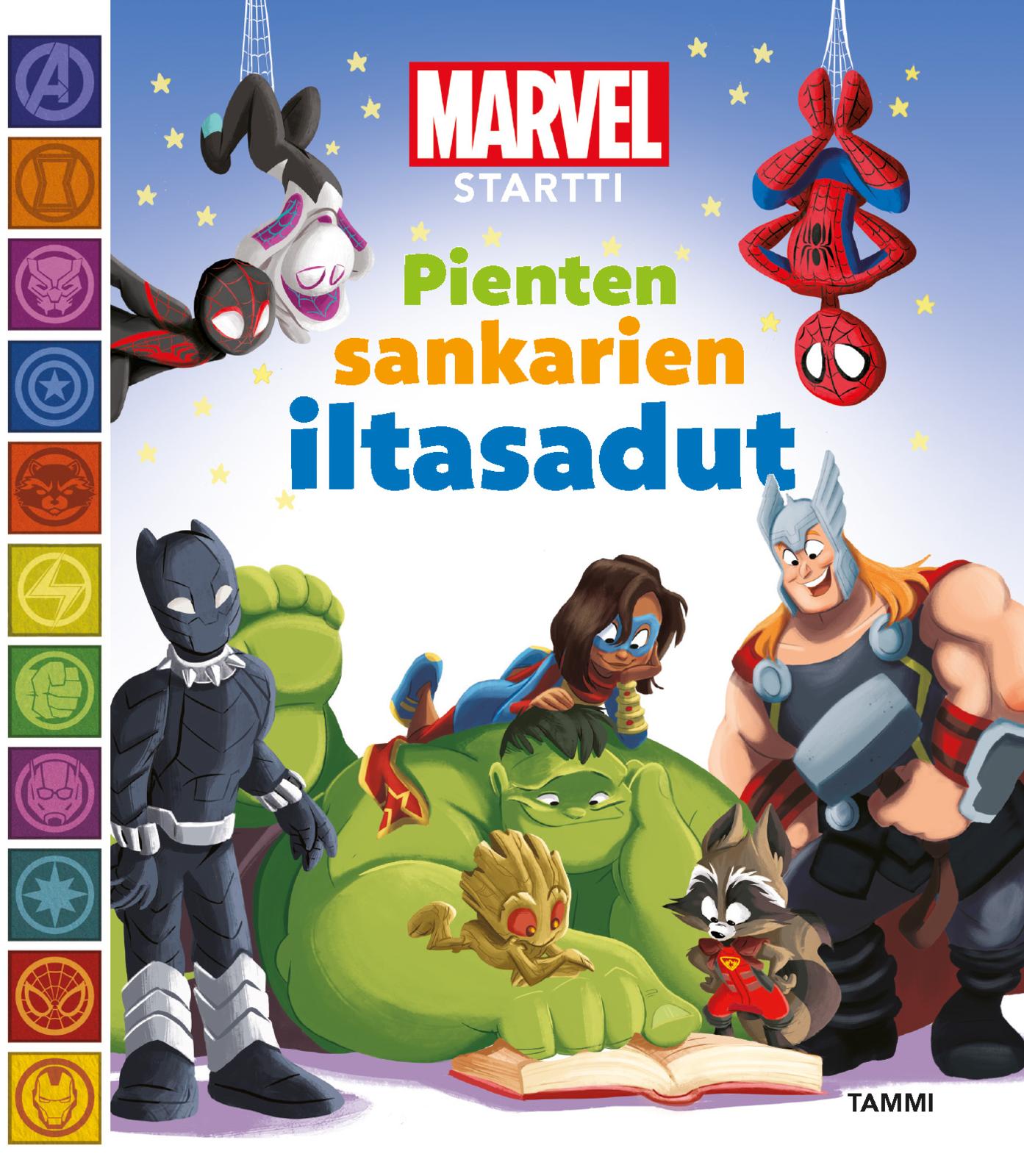 Etukansi. Marvel Marvel Startti. Pienten sankarien iltasadut