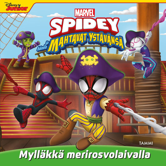 Etukansi. Marvel. Spidey ja hänen mahtavat ystävänsä. Mylläkkä merirosvolaivalla.