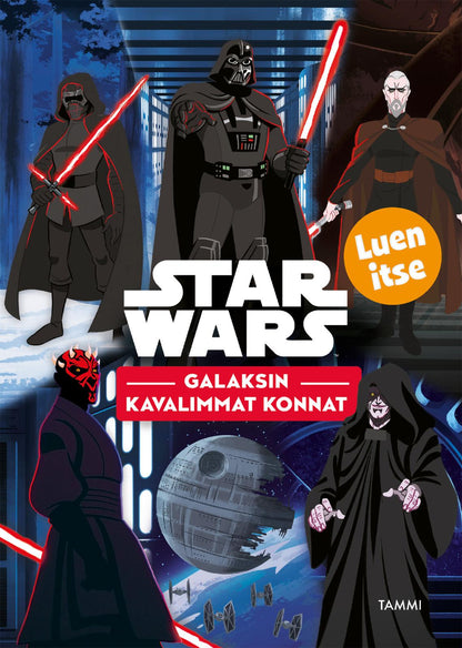 Etukansi. Star Wars Star Wars. Galaksin kavalimmat konnat. Luen itse.