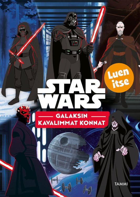Etukansi. Star Wars. Galaksin kavalimmat konnat. Luen itse..
