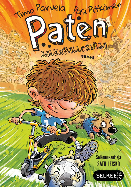 Etukansi. Paten jalkapallokirja (selkokirja).