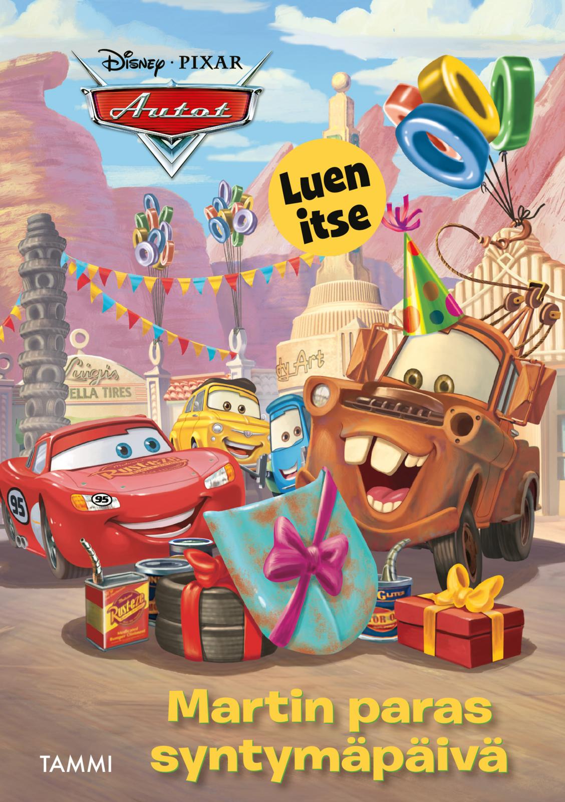 Etukansi. Disney Disney Pixar Autot. Martin paras syntymäpäivä. Luen itse