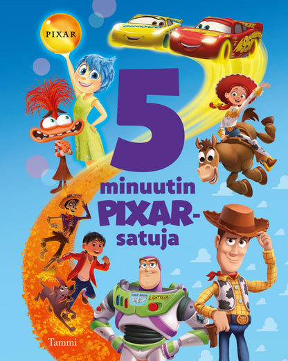 Etukansi. Disney Disney Pixar. 5 minuutin Pixar-satuja