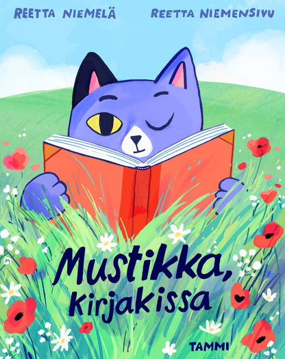 Etukansi. Reetta Niemelä Mustikka, kirjakissa
