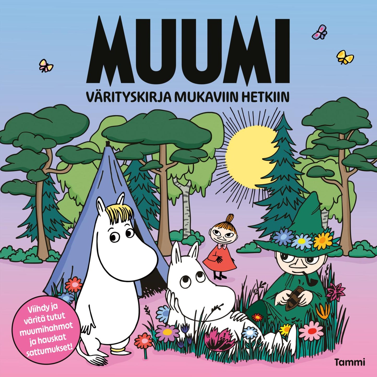 Etukansi. Muumi. Värityskirja mukaviin hetkiin