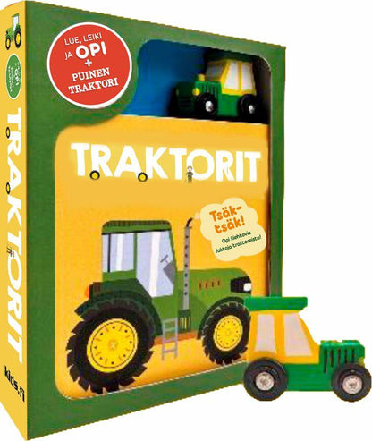 Etukansi. Sally Payne Traktorit