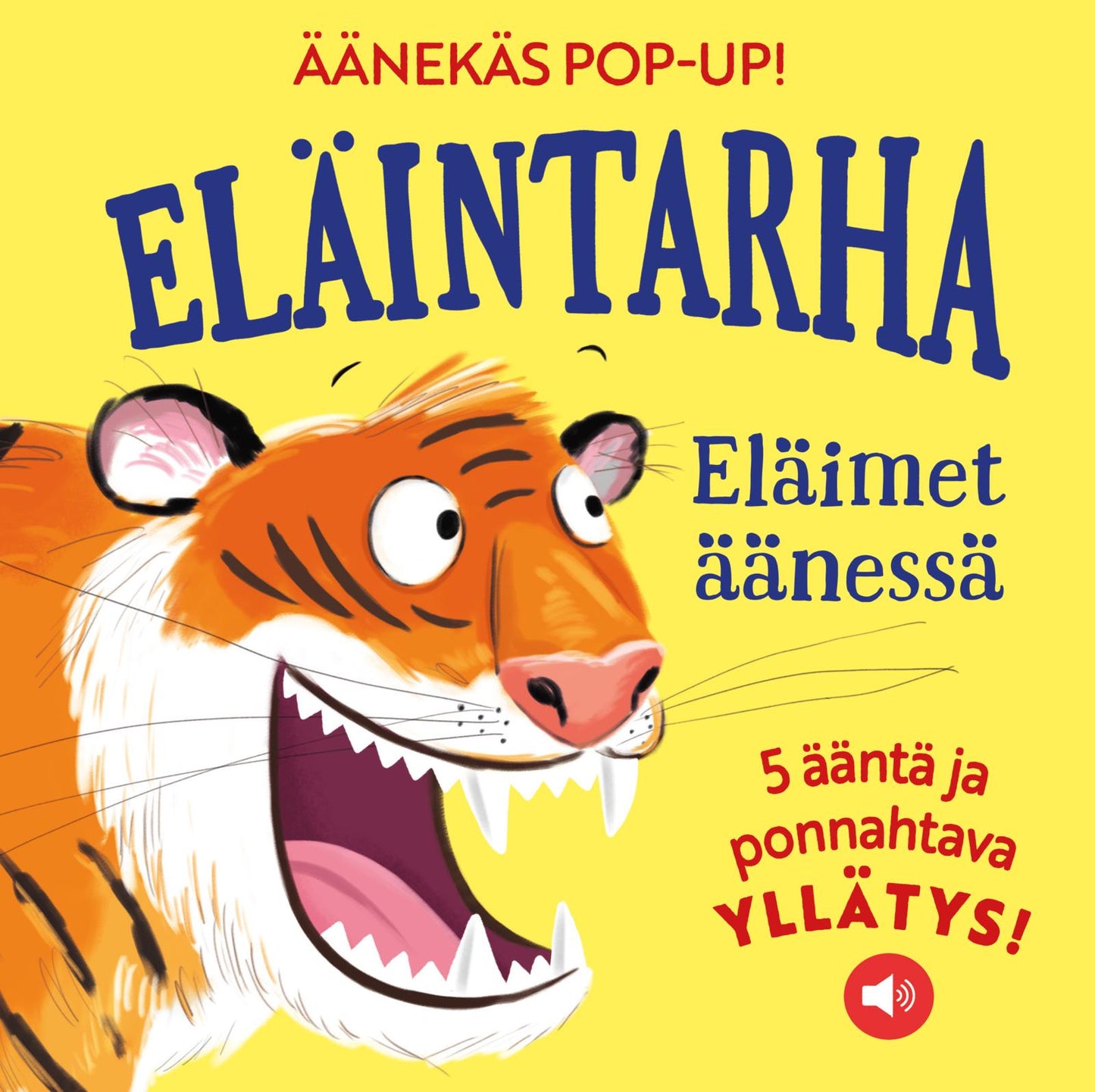 Etukansi. Usborne Publishing Ltd Eläintarha - Eläimet äänessä - Äänekäs POP-UP