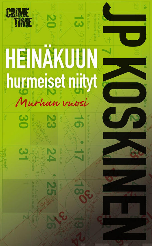 Etukansi. JP Koskinen. Heinäkuun hurmeiset niityt.