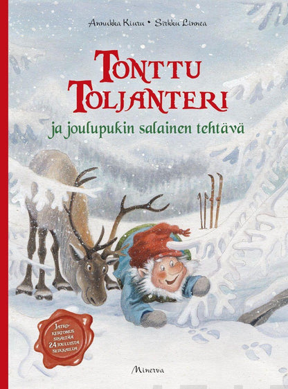 Etukansi. Annukka Kiuru Tonttu Toljanteri ja joulupukin salainen tehtävä