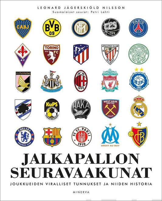 Etukansi. Leonard Jägerskiöld Nilsson. Petri Lahti. Jalkapallon seuravaakunat.