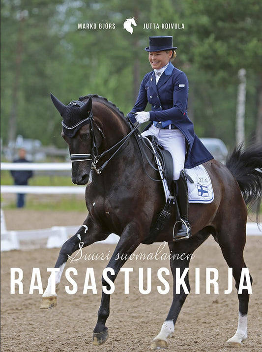 Etukansi. Marko Björs. Jutta Koivula. Seppo Laine. Marianne Roivas. Suuri suomalainen ratsastuskirja.