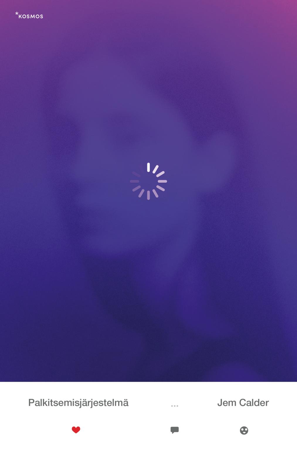 Etukansi. Jem Calder. Palkitsemisjärjestelmä