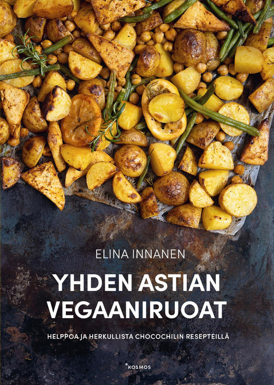 Etukansi. Elina Innanen. Yhden astian vegaaniruoat.