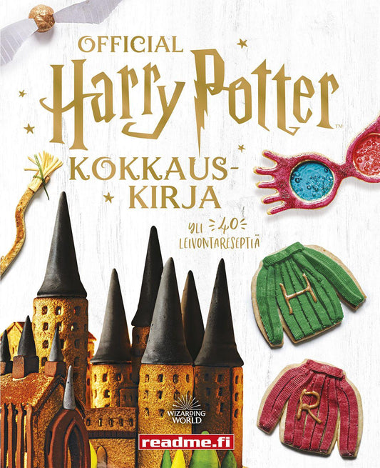 Etukansi. Joanna Farrow. Harry Potter Kokkauskirja.