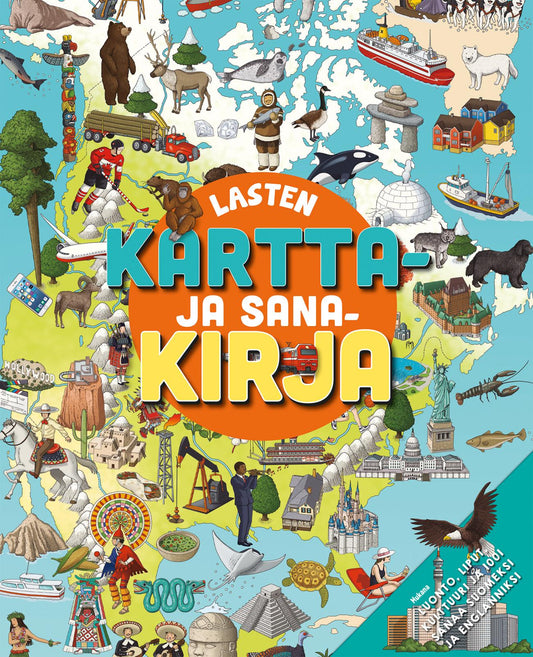 Etukansi. David Owen. Lasten kartta- ja sanakirja (suomi-englanti).